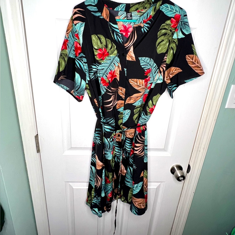 Shein Hawaiian tunic/shirt dress 2xl